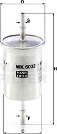Mann-Filter WK 6032 - Fuel filter www.parts5.com