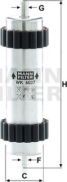 Mann-Filter WK 6037 - Fuel filter www.parts5.com
