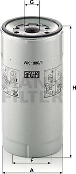 Mann-Filter WK 1080/6 x - Fuel filter www.parts5.com