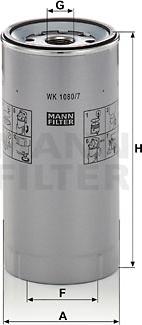 Mann-Filter WK 1080/7 x - Fuel filter www.parts5.com