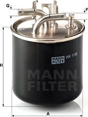 Mann-Filter WK 1136 - Fuel filter www.parts5.com