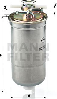 Mann-Filter WK 853/4 - Fuel filter www.parts5.com