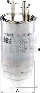 Mann-Filter WK 853/21 - Fuel filter www.parts5.com