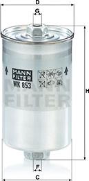 Mann-Filter WK 853 - Fuel filter www.parts5.com