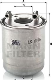 Mann-Filter WK 8016 x - Fuel filter www.parts5.com