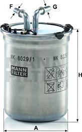 Mann-Filter WK 8029/1 - Fuel filter www.parts5.com