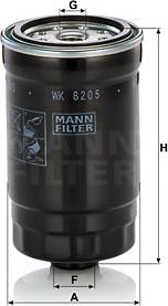 Mann-Filter WK 820/5 - Fuel filter www.parts5.com