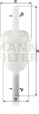Mann-Filter WK 31/4 (10) - Fuel filter www.parts5.com