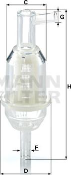 Mann-Filter WK 31/11 (10) - Filtru combustibil www.parts5.com