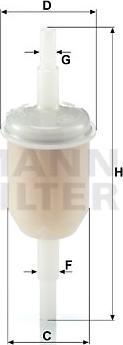 Mann-Filter WK 31/2 (10) - Fuel filter www.parts5.com