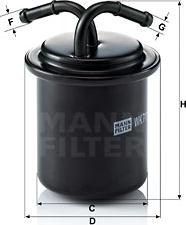 Mann-Filter WK 711 - Fuel filter www.parts5.com