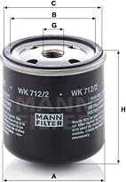 Mann-Filter WK 712/2 - Fuel filter www.parts5.com