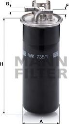 Mann-Filter WK 735/1 - Fuel filter www.parts5.com