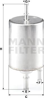 Mann-Filter WK 720/4 - Fuel filter www.parts5.com