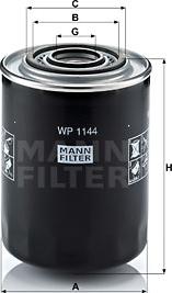 Mann-Filter WP 1144 - Oil Filter www.parts5.com