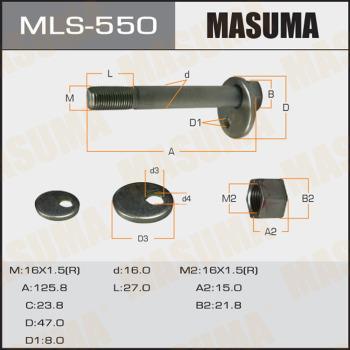 MASUMA MLS550 - Болт регулировки развала колёс www.parts5.com
