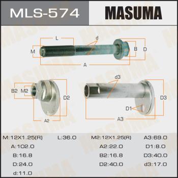 MASUMA MLS574 - Болт регулировки развала колёс www.parts5.com