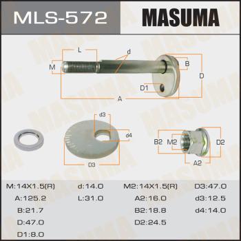 MASUMA MLS572 - Šroub pro opravu odklonu kola www.parts5.com