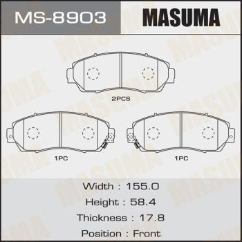 MASUMA MS8903 - Brake Shoe Set www.parts5.com