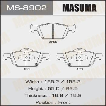 MASUMA MS8902 - Brake Shoe Set www.parts5.com