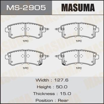 MASUMA MS2905 - Brake Shoe Set www.parts5.com