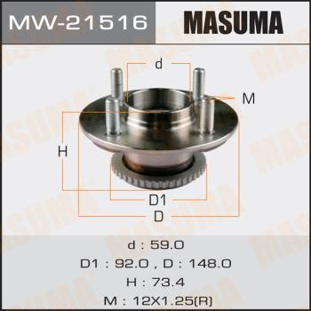 MASUMA MW21516 - Moyeu de roue www.parts5.com