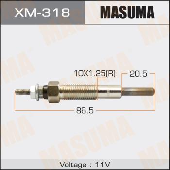 MASUMA XM318 - Подгревна свещ www.parts5.com