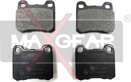 Maxgear 19-0403 - Brake Pad Set, disc brake www.parts5.com