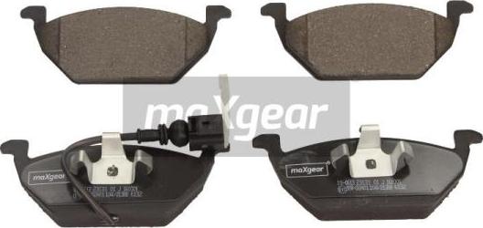 Maxgear 19-0613 - Brake Pad Set, disc brake www.parts5.com