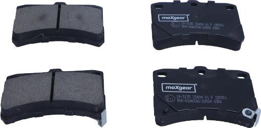 Maxgear 19-3135 - Brake Pad Set, disc brake www.parts5.com
