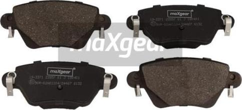 Maxgear 19-3371 - Brake Pad Set, disc brake www.parts5.com