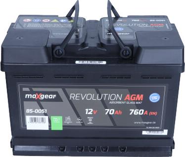 Maxgear 85-0051 - Akumulator za startovanje www.parts5.com