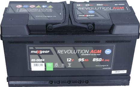 Maxgear 85-0053 - Starter Battery www.parts5.com