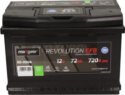 Maxgear 85-0004 - Стартерная аккумуляторная батарея, АКБ www.parts5.com
