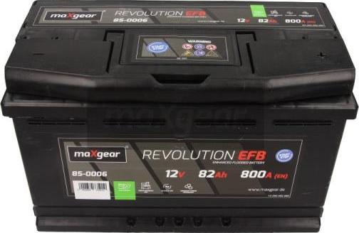 Maxgear 85-0006 - Стартерная аккумуляторная батарея, АКБ www.parts5.com