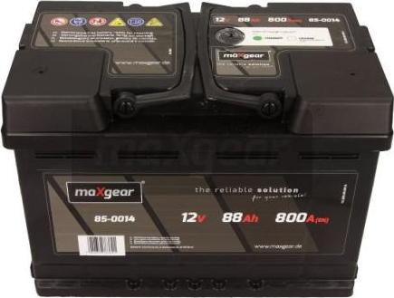 Maxgear 85-0014 - Starter Battery www.parts5.com