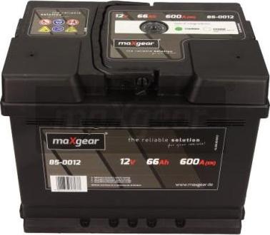 Maxgear 85-0012 - Стартерная аккумуляторная батарея, АКБ www.parts5.com