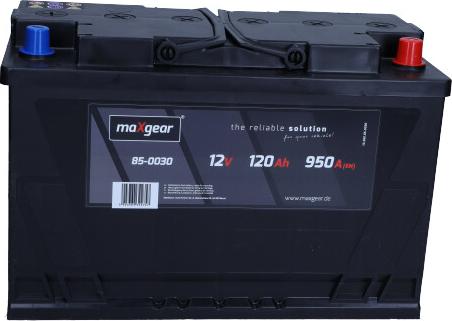 Maxgear 85-0030 - Starter Battery www.parts5.com