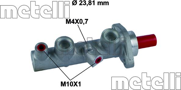 Metelli 05-0854 - Brake Master Cylinder www.parts5.com
