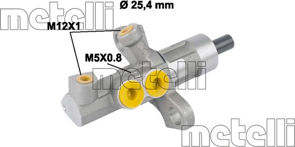 Metelli 05-0811 - Brake Master Cylinder www.parts5.com
