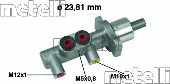 Metelli 05-0382 - Brake Master Cylinder www.parts5.com