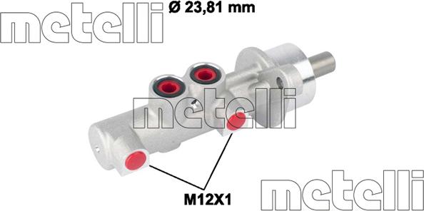 Metelli 05-0788 - Brake Master Cylinder www.parts5.com
