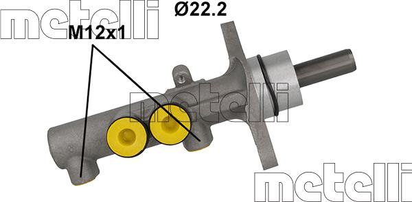 Metelli 05-1186 - Brake Master Cylinder www.parts5.com