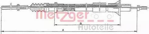 Metzger 11.261 - Clutch Cable www.parts5.com