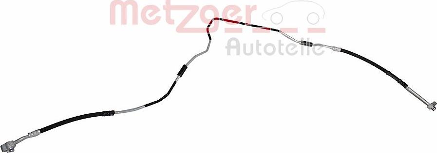 Metzger 2360141 - High Pressure Line, air conditioning www.parts5.com