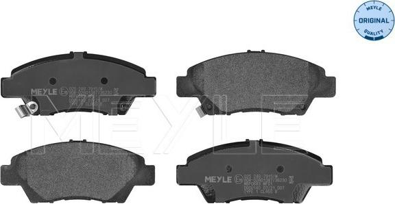 Meyle 025 249 7915/W - Brake Pad Set, disc brake www.parts5.com