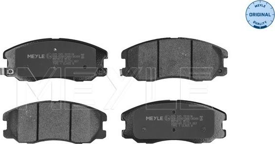 Meyle 025 245 1016/W - Brake Pad Set, disc brake www.parts5.com