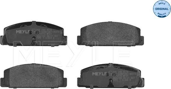 Meyle 025 240 4514 - Brake Pad Set, disc brake www.parts5.com
