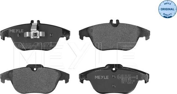 Meyle 025 242 5317 - Brake Pad Set, disc brake www.parts5.com