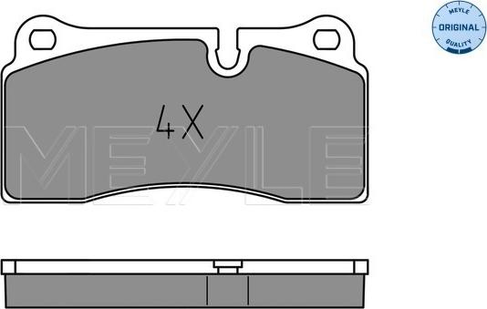Meyle 025 242 6118 - Brake Pad Set, disc brake www.parts5.com